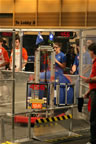 Kris (left) and Larry (right) driving the robot at competition
